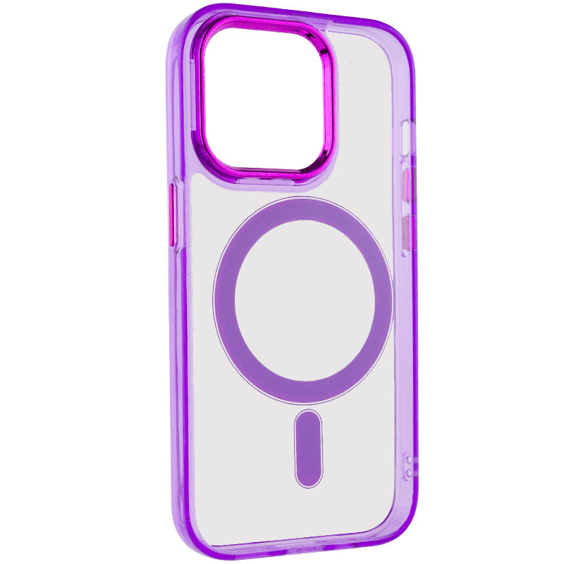 Фото Чехол TPU Iris with Magnetic Fit для Apple iPhone 13 Pro Max (6.7") (Фиолетовый) на vchehle.ua