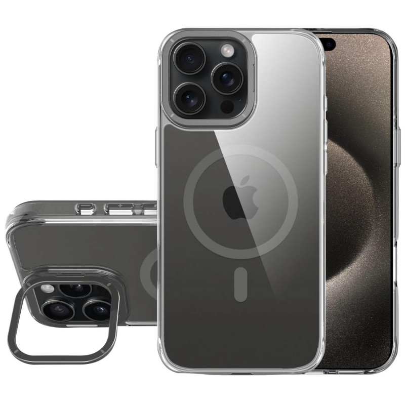 Чохол TPU Space Case Apex with Magnetic Fit на Apple iPhone 16 Pro (6.3") (Grey)