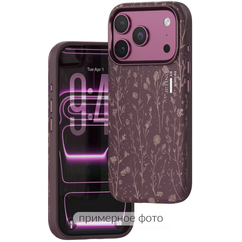 Фото Чохол TPU+PC OneGif by Puloka Aesthetic на Apple iPhone 17 (6.3") (Dark Cherry) на vchehle.ua