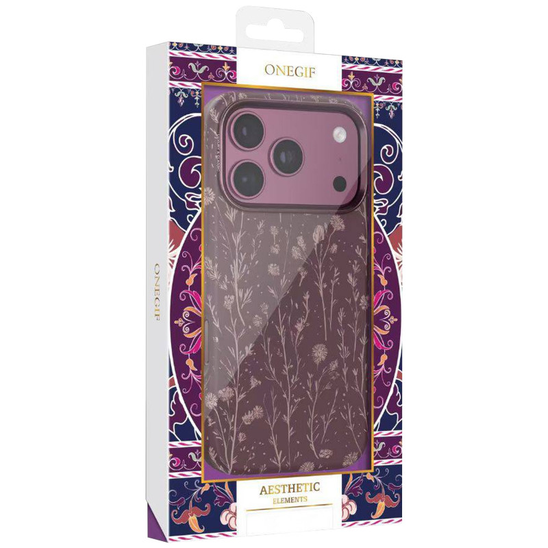 Фото Чохол TPU+PC OneGif by Puloka Aesthetic на Apple iPhone 17 Pro / 18 Pro (6.3") (Dark Cherry) в маназині vchehle.ua