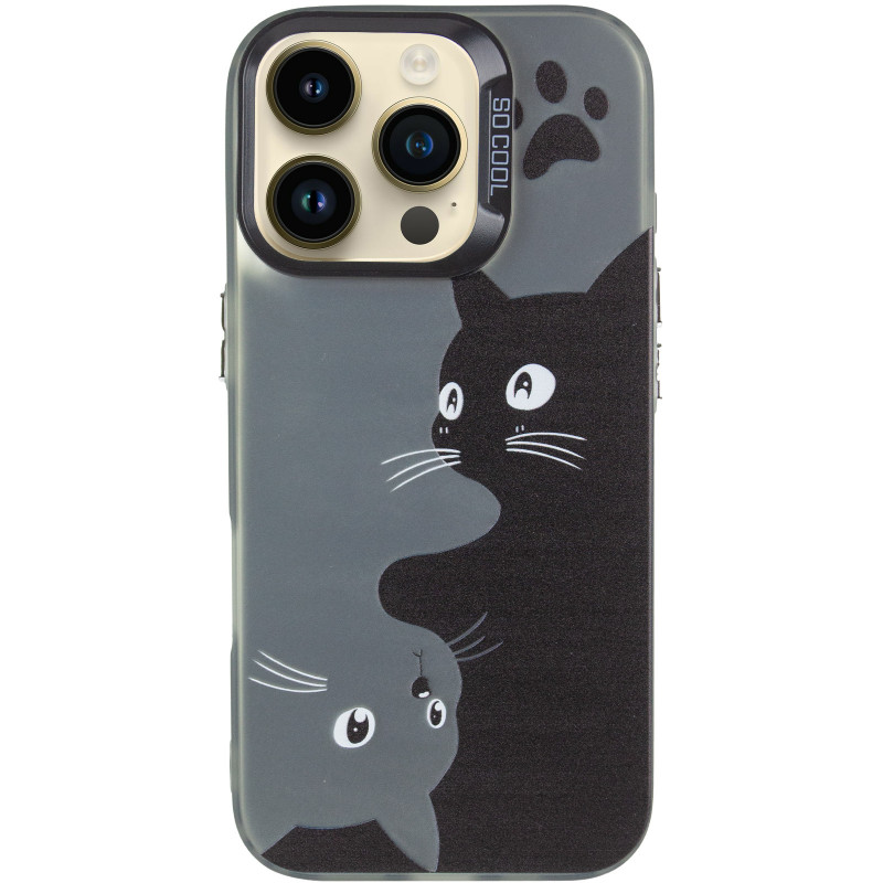 Фото Чехол TPU+PC So Cool для Apple iPhone 15 Pro (6.1") (Cats) на vchehle.ua