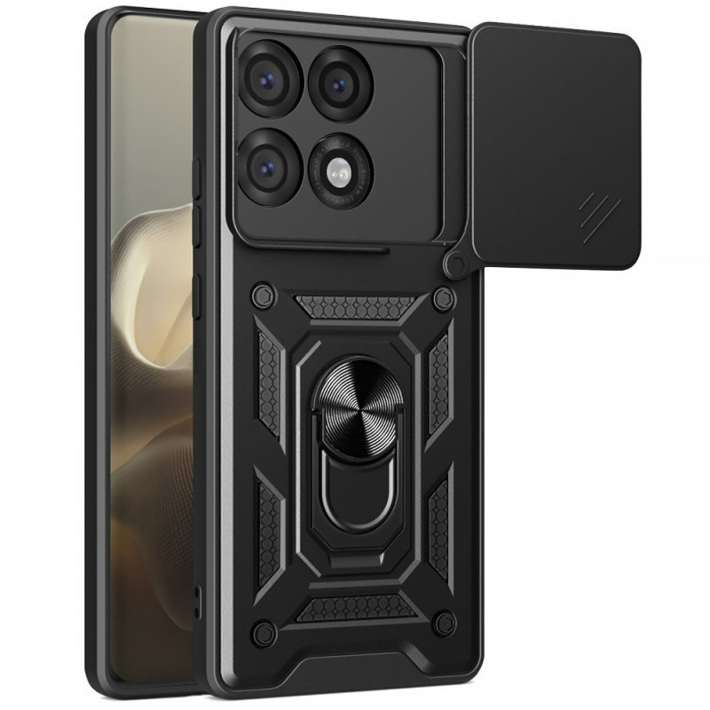Ударопрочный чехол Ummi Camshield Serge Ring для Motorola Edge 70 Max (Черный / Black)