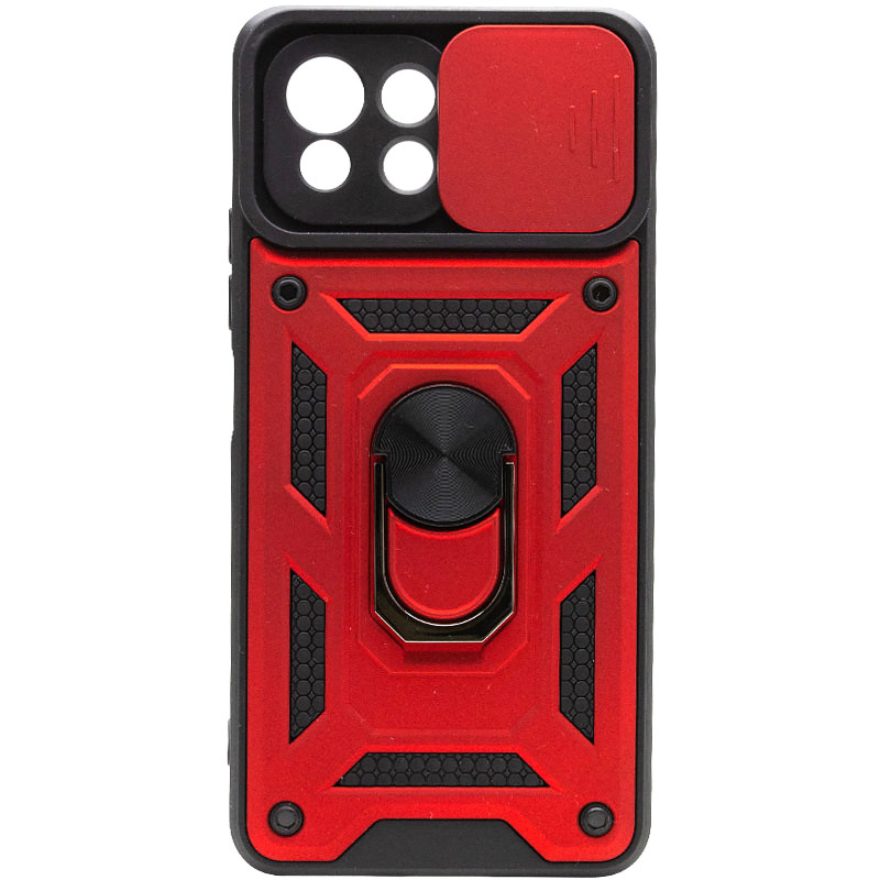 Ударопрочный чехол Ummi Camshield Serge Ring для Xiaomi Mi 11 Lite (Красный / Red)