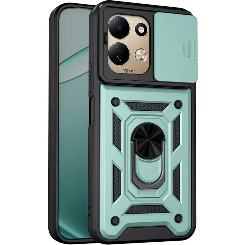 Ударопрочный чехол Ummi Camshield Serge Ring для Xiaomi Redmi 17 (Зеленый / Green)