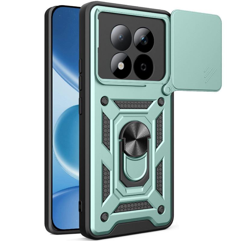 Ударопрочный чехол Ummi Camshield Serge Ring для Xiaomi Redmi Note 15 Pro 4G (Зеленый / Green)