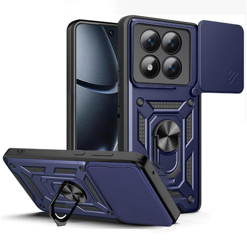 Фото Ударопрочный чехол Ummi Camshield Serge Ring для Xiaomi Redmi Note 15 Pro 5G (Синий / Navy) на vchehle.ua