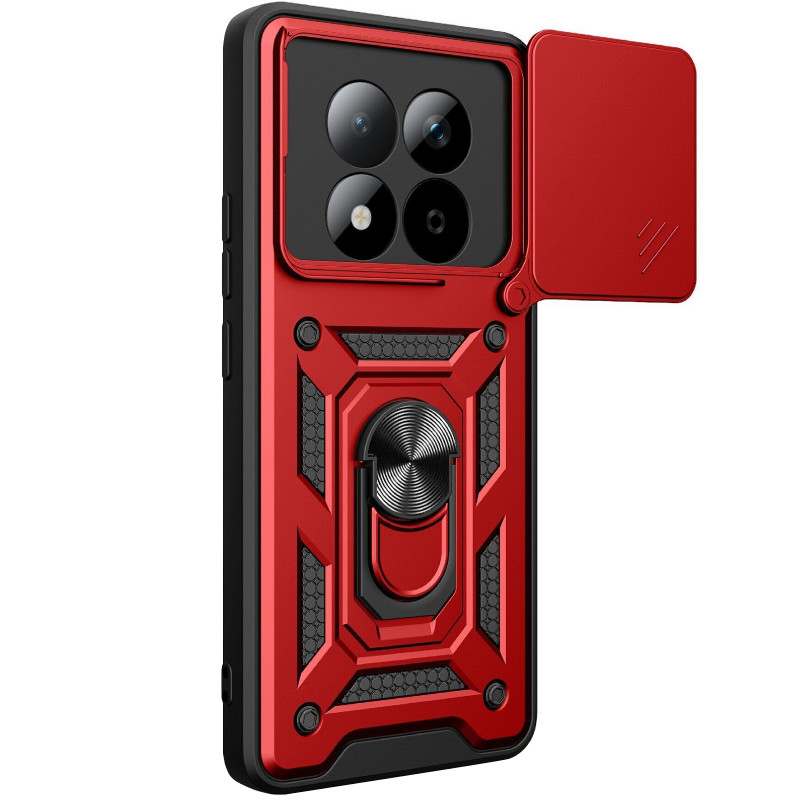 Фото Удароміцний чохол Ummi Camshield Serge Ring на Xiaomi Redmi Note 15 Pro+ 5G / Poco M8 Pro 5G (Червоний / Red) на vchehle.ua