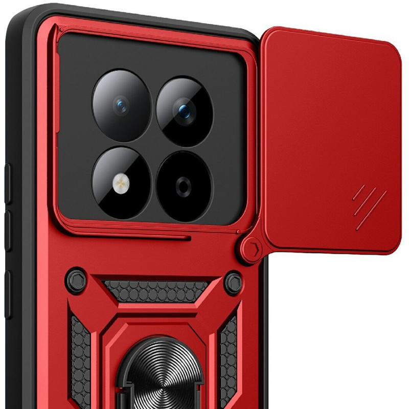 Фото Удароміцний чохол Ummi Camshield Serge Ring на Xiaomi Redmi Note 15 Pro+ 5G / Poco M8 Pro 5G (Червоний / Red) в маназині vchehle.ua