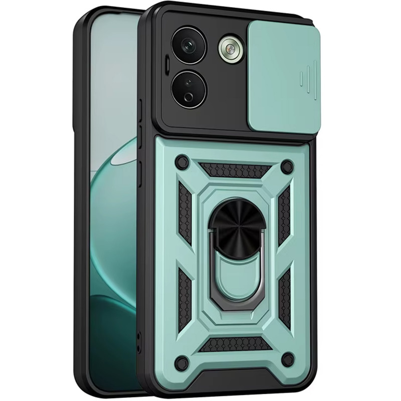 Ударопрочный чехол Ummi Camshield Serge Ring для Xiaomi Redmi Note 17 Pro (Зеленый / Green)