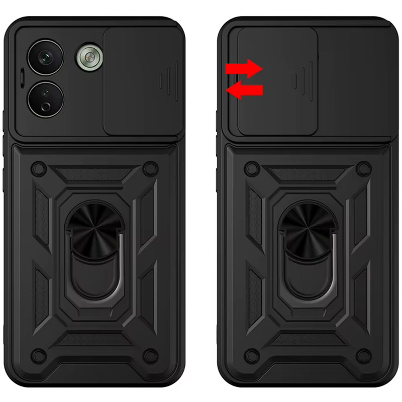 Фото Ударопрочный чехол Ummi Camshield Serge Ring для Xiaomi Redmi Note 17 Pro (Черный / Black) на vchehle.ua