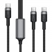 Дата кабель Acefast C22-02 2in1 Type-C для Type-C/Type-C 100W (1.2m)