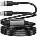 Фото Дата кабель Acefast C22-02 2in1 Type-C для Type-C/Type-C 100W (1.2m) (Black) в маназині vchehle.ua