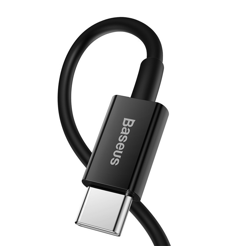 Дата кабель Baseus Superior Series Fast Charging Type-C to Lightning PD 20W (1m) (CATLYS-A) (Чорний) в магазині vchehle.ua