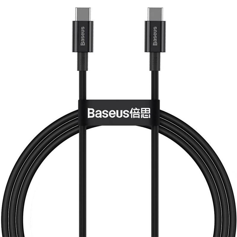 Дата кабель Baseus Superior Series Fast Charging Type-C to Type-C PD 100W (1m) (CATLYS-B) (Чорний)
