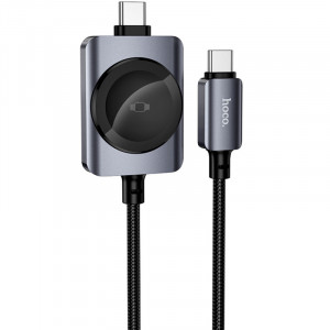 Дата кабель Hoco CW66 2in1 Type-C to iWatch/Type-C PD100W (1.2m)