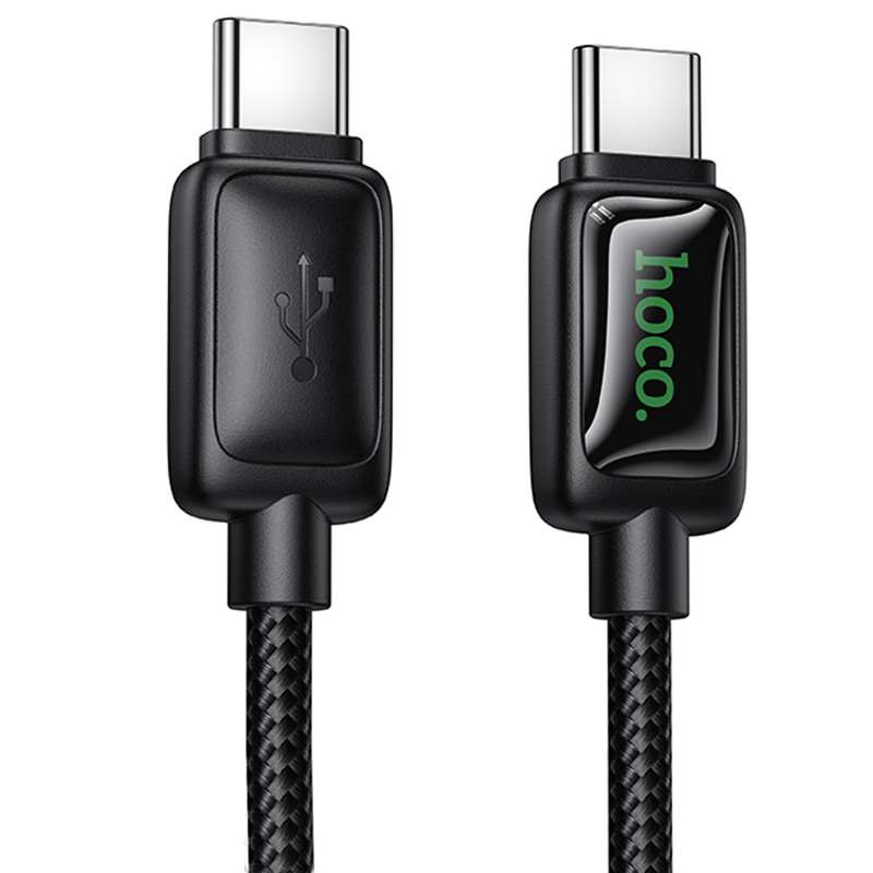Дата кабель Hoco U146 Mundo Type-C to Type-C 60W (1.2m) (Black)