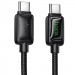 Дата кабель Hoco U146 Mundo Type-C to Type-C 60W (1.2m) (Black)