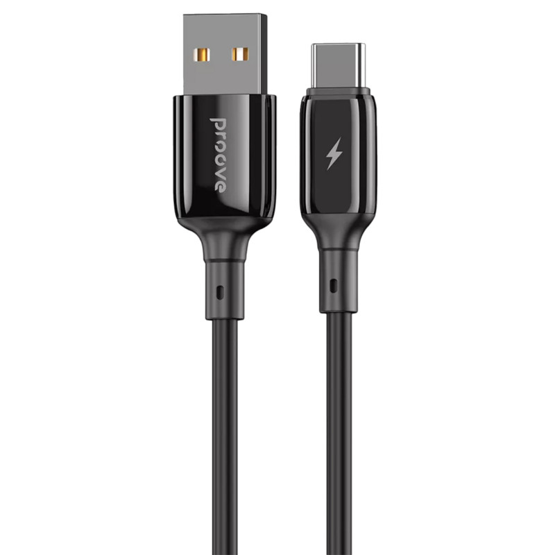 Дата кабель Proove Flex Metal USB для Type-C 3A (1m) (Black)