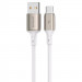 Дата кабель Proove Flex Metal USB для Type-C 3A (1m) (White)