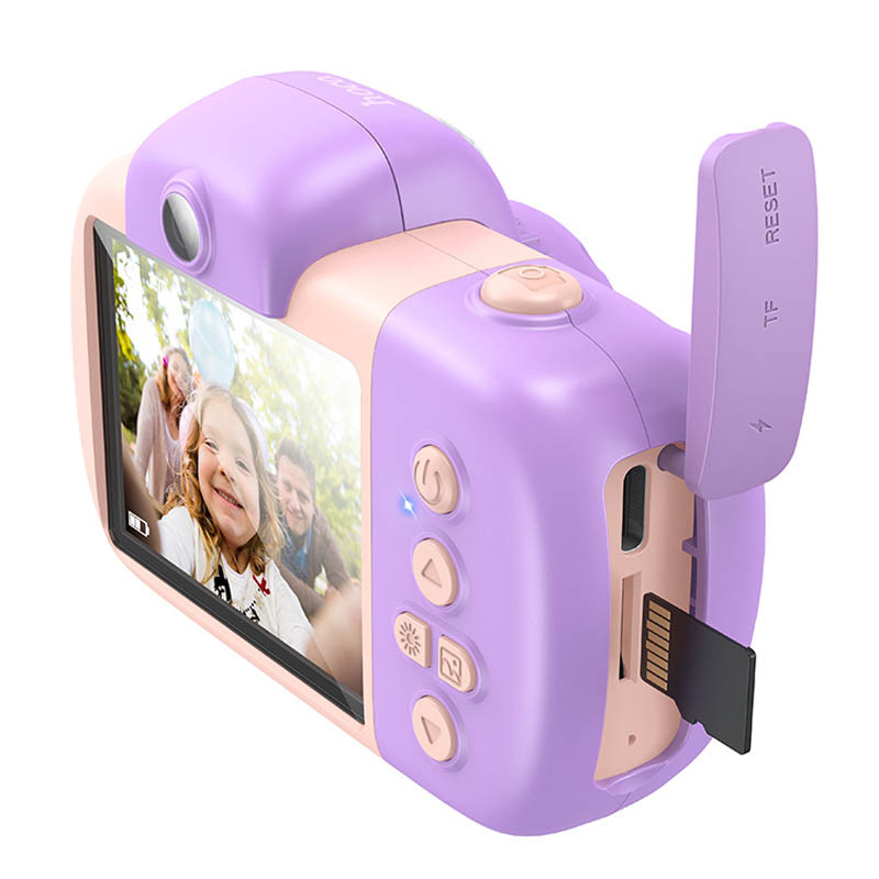 Фото Дитяча фотокамера Hoco DV201 Dual lens (Pink) на vchehle.ua