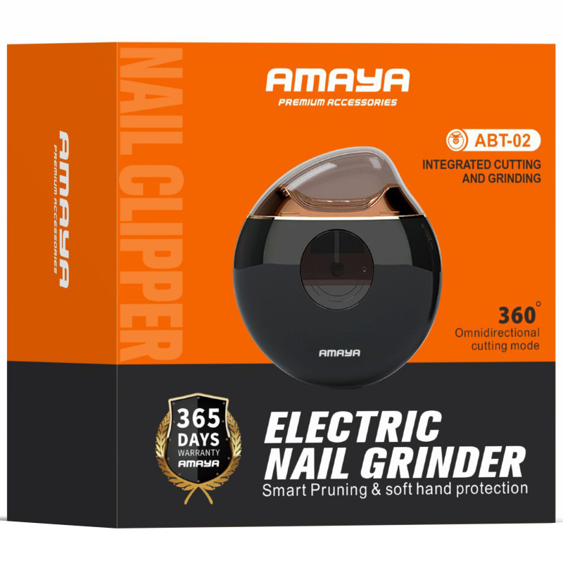 Фото Электрическая машинка для стрижки ногтей Amaya ABT-02 (Black) на vchehle.ua