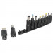 Фото Кабель USB-C Female to DC 100W с набором переходников для ноутбука 10in1 (Black) в магазине vchehle.ua