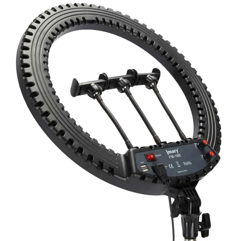 Фото Кольцевая светодиодная LED лампа Jmary FM-21R (Black) на vchehle.ua