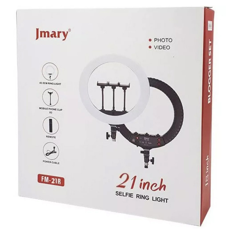 Кольцевая светодиодная LED лампа Jmary FM-21R (Black) в магазине vchehle.ua