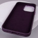Купить Кожаный чехол Bonbon Leather Metal Style with Magnetic Fit для Apple iPhone 14 (6.1") (Фиолетовый / Dark Purple) на vchehle.ua