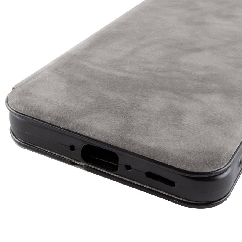 Замовити Шкіряний чохол-книжка Belora для Samsung Galaxy A35 (Gray) на vchehle.ua