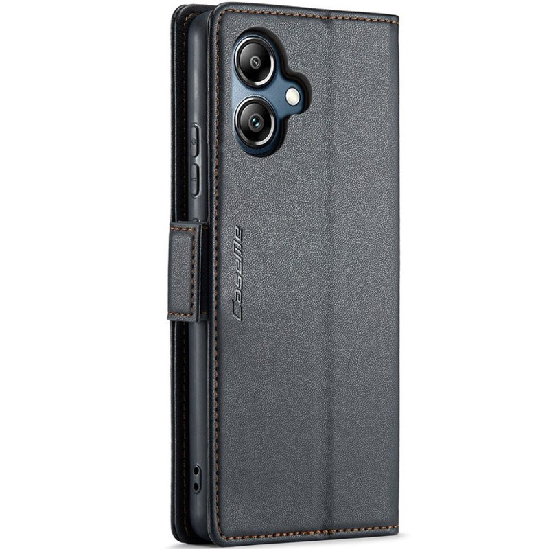 Фото Кожаный чехол-книжка CaseMe Nappa leather для Samsung Galaxy A07 4G / A08 / A06 (Black) в магазине vchehle.ua