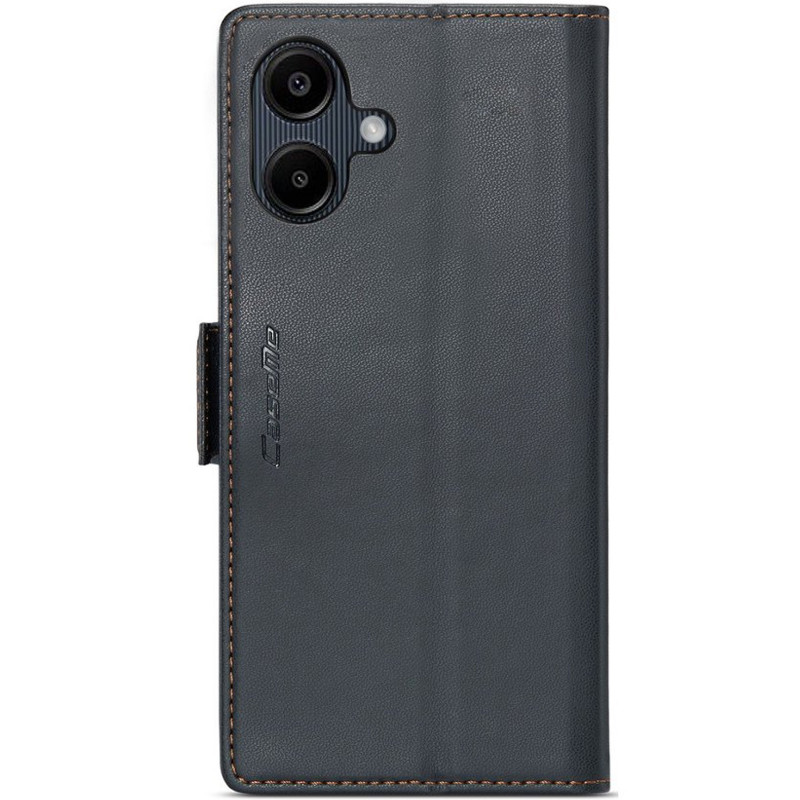 Кожаный чехол-книжка CaseMe Nappa leather для Samsung Galaxy A07 4G / A08 / A06 (Black) в магазине vchehle.ua