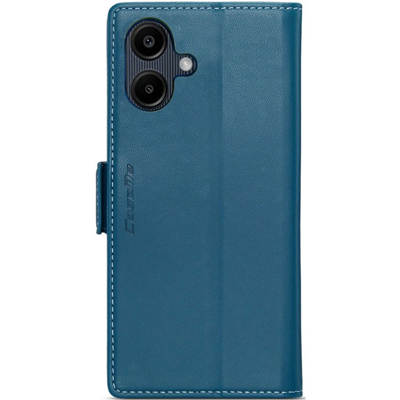 Кожаный чехол-книжка CaseMe Nappa leather для Samsung Galaxy A07 4G / A08 / A06 (Blue) в магазине vchehle.ua