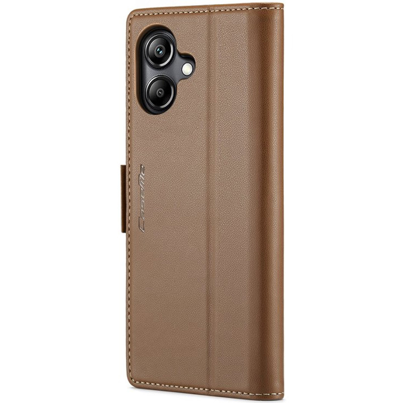 Фото Кожаный чехол-книжка CaseMe Nappa leather для Samsung Galaxy A07 4G / A08 / A06 (Brown) на vchehle.ua