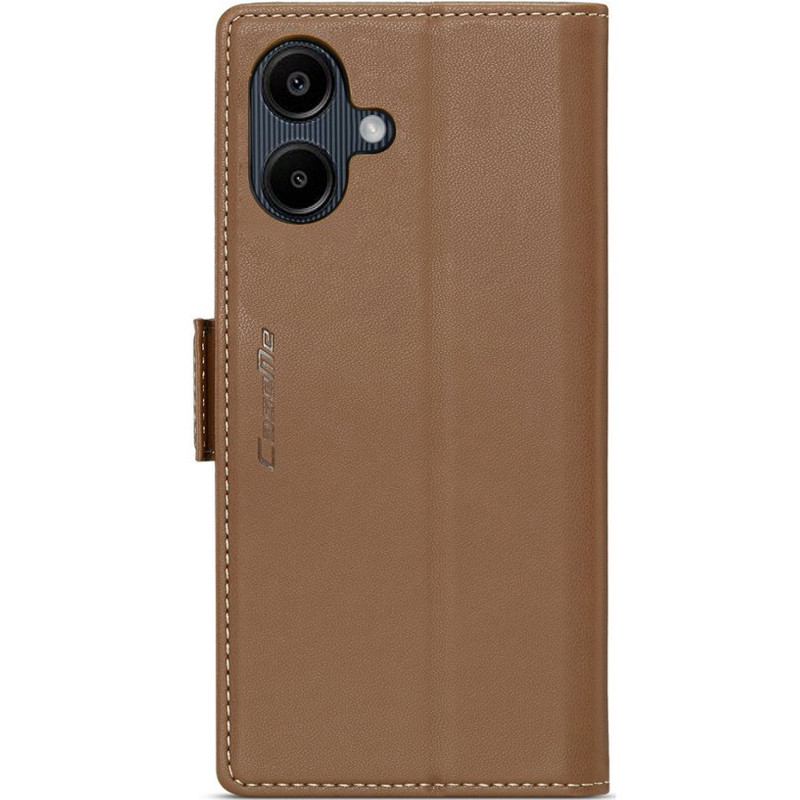 Кожаный чехол-книжка CaseMe Nappa leather для Samsung Galaxy A07 4G / A08 / A06 (Brown) в магазине vchehle.ua