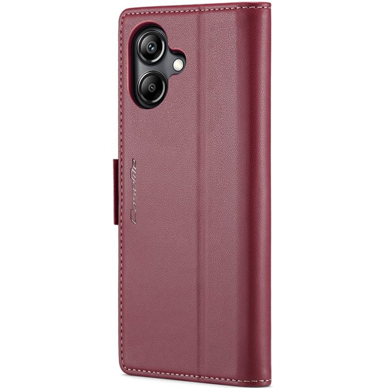 Фото Кожаный чехол-книжка CaseMe Nappa leather для Samsung Galaxy A07 4G / A08 / A06 (Red) на vchehle.ua