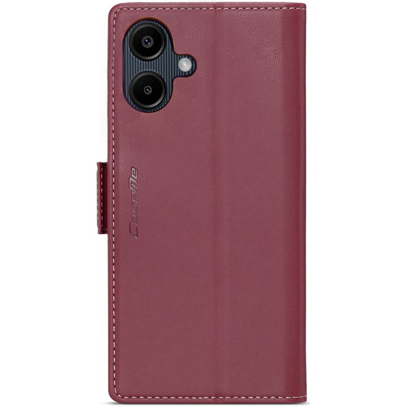Кожаный чехол-книжка CaseMe Nappa leather для Samsung Galaxy A07 4G / A08 / A06 (Red) в магазине vchehle.ua