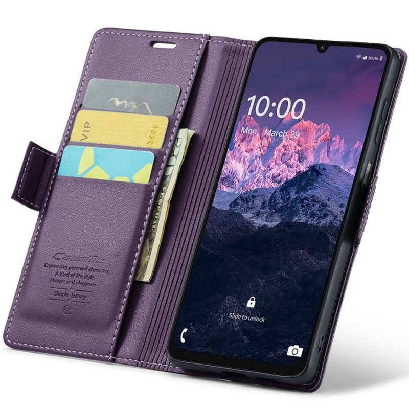 Купить Кожаный чехол-книжка CaseMe Nappa leather для Samsung Galaxy A16 4G/5G (Purple) на vchehle.ua
