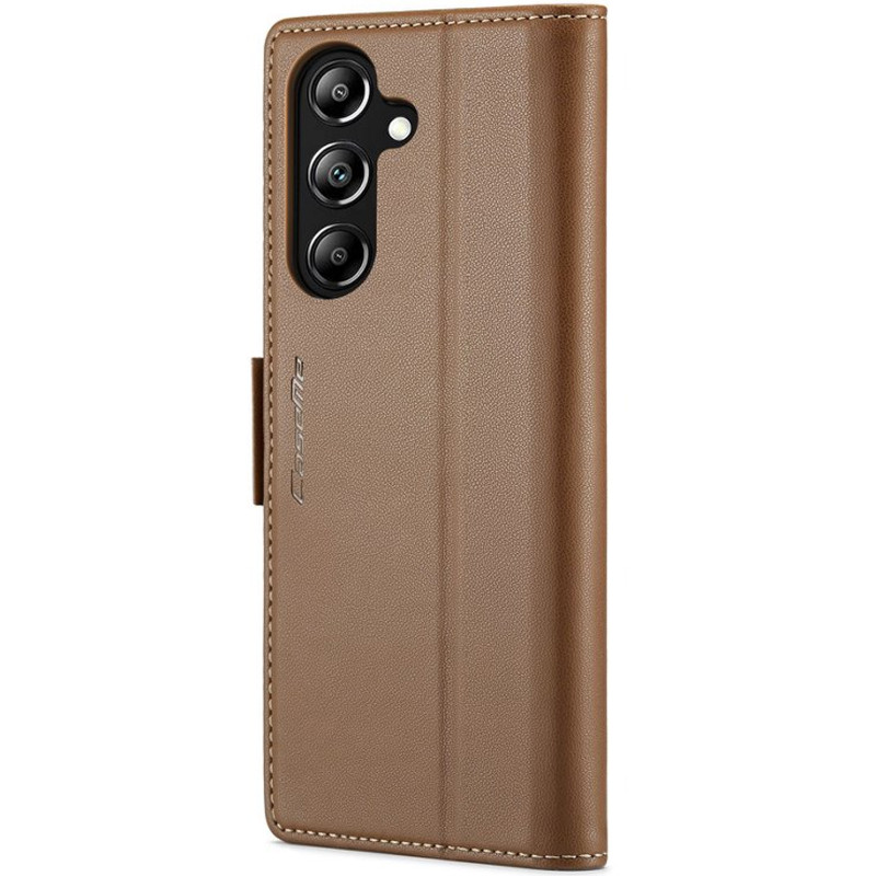 Кожаный чехол-книжка CaseMe Nappa leather для Samsung Galaxy A17 / A18 (Brown) в магазине vchehle.ua