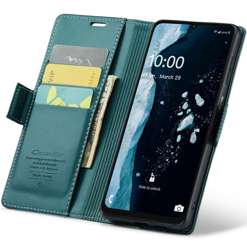 Кожаный чехол-книжка CaseMe Nappa leather для Samsung Galaxy A27 (Green) в магазине vchehle.ua