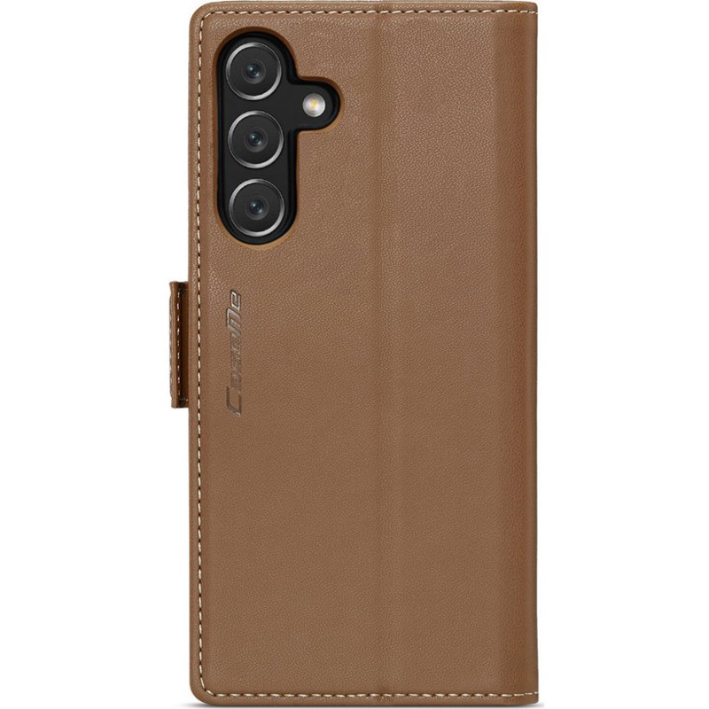 Фото Кожаный чехол-книжка CaseMe Nappa leather для Samsung Galaxy A36 5G / A37 5G / A56 5G (Brown) в магазине vchehle.ua