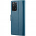 Фото Шкіряний чохол-книжка CaseMe Nappa leather на Xiaomi Redmi Note 11 (Global) / Note 11S / 12S (Blue) на vchehle.ua