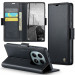 Кожаный чехол-книжка CaseMe Nappa leather для Xiaomi Redmi Note 15 4G/5G (EU) / Poco M8 5G (Black) в магазине vchehle.ua