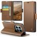Кожаный чехол-книжка CaseMe Nappa leather для Xiaomi Redmi Note 15 4G/5G (EU) / Poco M8 5G (Brown) в магазине vchehle.ua