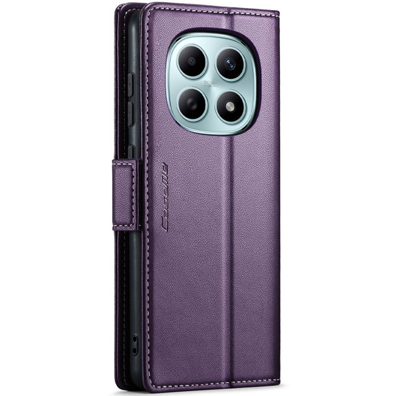Фото Кожаный чехол-книжка CaseMe Nappa leather для Xiaomi Redmi Note 15 4G/5G (EU) / Poco M8 5G (Purple) на vchehle.ua