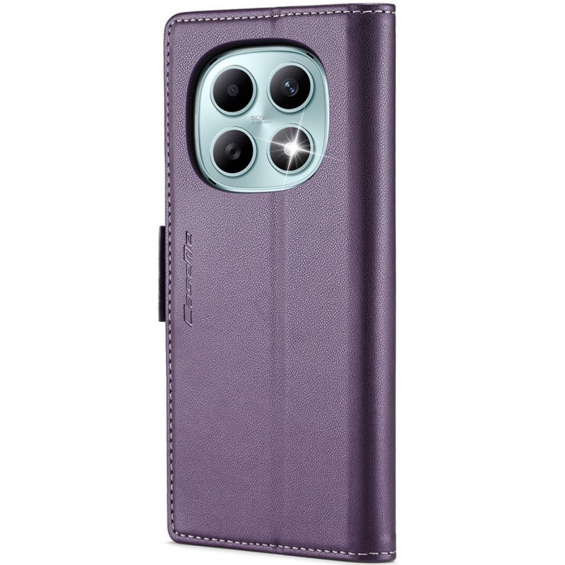 Фото Кожаный чехол-книжка CaseMe Nappa leather для Xiaomi Redmi Note 15 4G/5G (EU) / Poco M8 5G (Purple) в магазине vchehle.ua