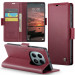 Кожаный чехол-книжка CaseMe Nappa leather для Xiaomi Redmi Note 15 4G/5G (EU) / Poco M8 5G (Red) в магазине vchehle.ua