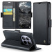 Шкіряний чохол-книжка CaseMe Nappa leather на Xiaomi Redmi Note 15 Pro 4G (Black) в магазині vchehle.ua