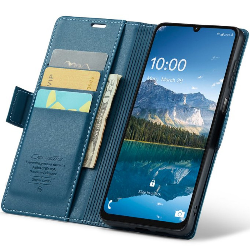 Купити Шкіряний чохол-книжка CaseMe Nappa leather на Xiaomi Redmi Note 15 Pro 4G (Blue) на vchehle.ua