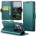 Замовити Шкіряний чохол-книжка CaseMe Nappa leather на Xiaomi Redmi Note 15 Pro 4G (Green) на vchehle.ua